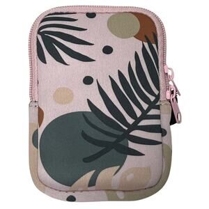 Floral Fitness Armband Zipper Pouch Adjustable Phone Holder Case